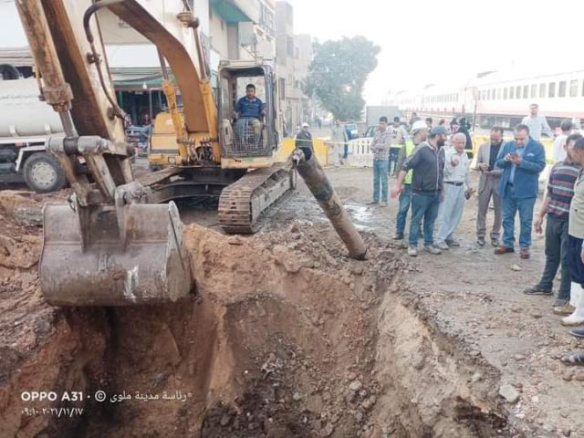 اصلاح مياة الشرب بملوي