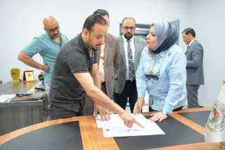 السيدة رئيس الجامعة التقنية الشمالية تُجري جولة تفقدية في أروقة الجامعة لمتابعة سير العمل