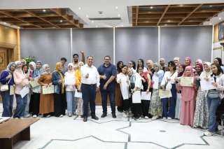 الاحتفال بنهاية التدريب الميداني  الفعلي لطلاب كلية اللغات والترجمة  بجامعة 6 أكتوبر