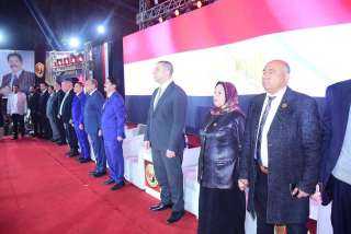 بحضور الفريق محمد عباس حلمى والنائب أحمد بهاء شلبي حماة الوطن بسوهاج يعقد مؤتمرا جماهيريا حاشدا لدعم مرشح الدائرة الرابعة علاء الحديوى