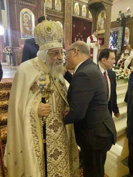 بحضور فخامة الرئيس السيسي رئيس جامعة سوهاج يشارك البابا تواضروس و الاخوه الأقباط الاحتفال بعيد الميلاد المجيد